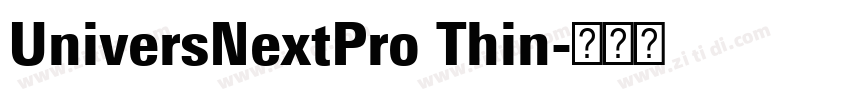 UniversNextPro Thin字体转换